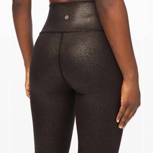 Lululemon Wunder Under Mid-Rise 28" Luminosity Print Black
Copper Foil Size 6